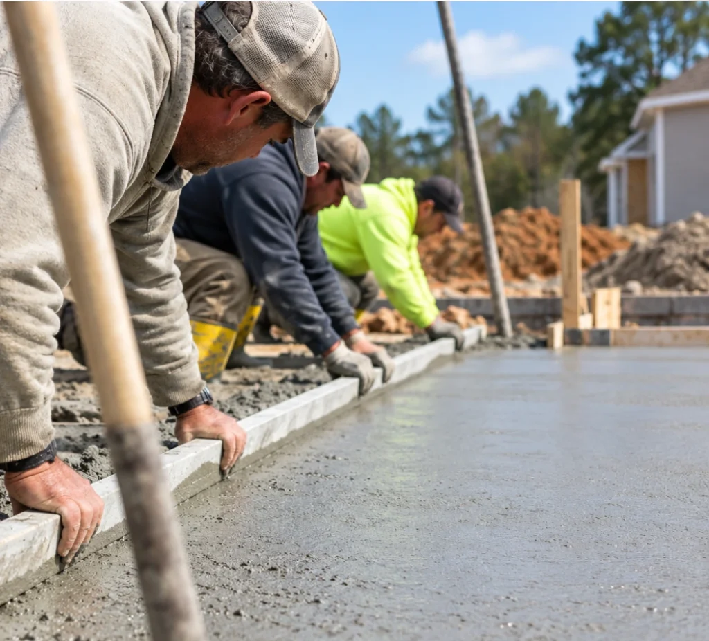 Concrete Job Done in Bessemer Alabama by Birmingham AL Concrete Contractor Crew
